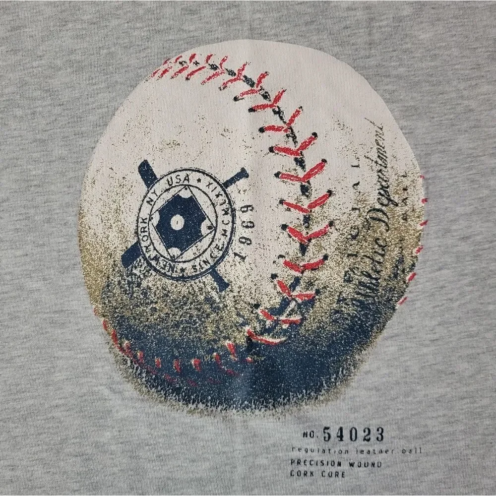 Gap Boys Gray Short Sleeve Baseball Graphic T-Shirt